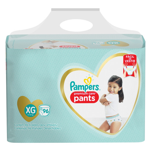 Fraldas Pampers Premium Care Pants XG