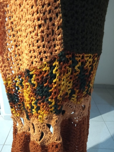 Saco Tejido Crochet Artesanal Sin Mangas