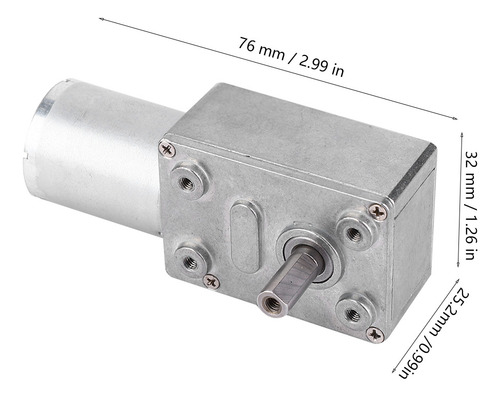 Motor Sin Escobillas Dc 12/24 V Engranaje Reductor De Veloci