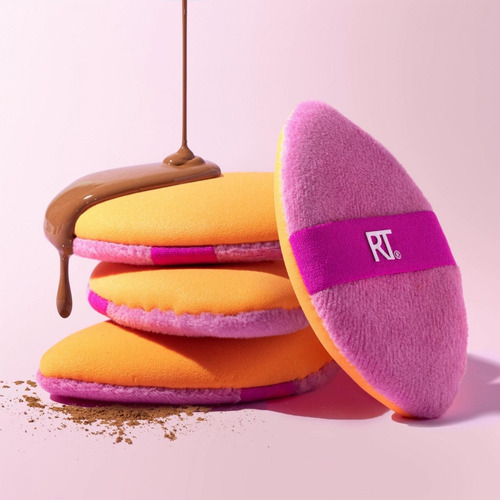 Miracle 2 In 1 Powder Puff + Travel Case Real Techniques