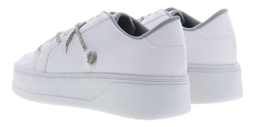 Imagen 4 de 4 de Tenis Casuales Elegantes Con Plataforma Y Tira De Brillos