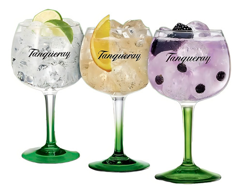 Kit 6 Taças Gin Vidro Ideal P/ Bombay Tanqueray Top Cor Transparente