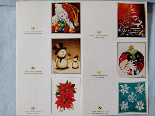 Imagem 5 de 6 de Kit 30 Mini Cartões De Presente Natal Exclusivos Lindos