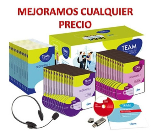 Team Total English Active Method 12 Libros + 12 Dvds + 12 Cd