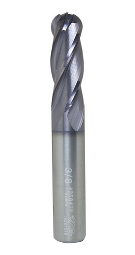 Cortador De Carburo Bola 3/8 X 1 X 2-1/2 Pulg 4f Tialn Yg-1