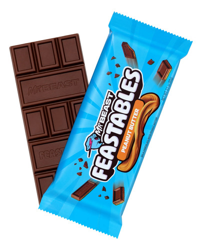 Mrbeast Feastables Chocolates 4 Barras 60g C/u