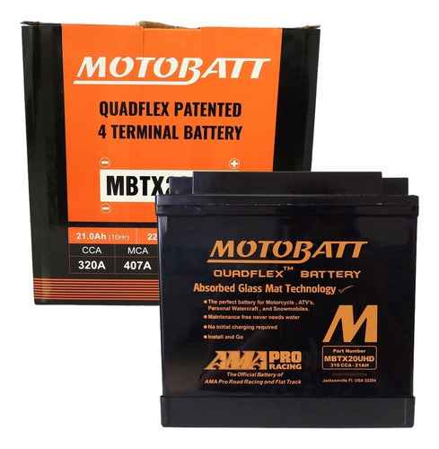 Bateria Motobatt Honda Gl 1800 Goldwing 01-19