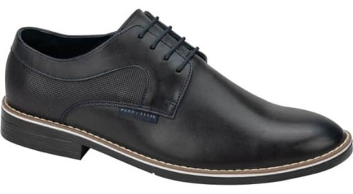 Zapato Casual Derby Perry Ellis 7291 Negro Hombre