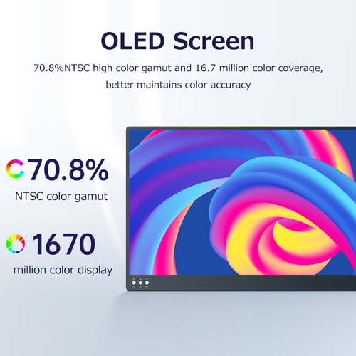 Oled Portátil 1080p De 13,3 Pulgadas Con Soporte Plegable, N