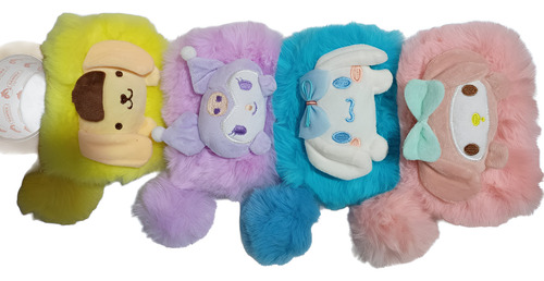 Monedero De Felpa Melody/cinnamoroll/kuromi/ Pompurri Kuromi- Lila