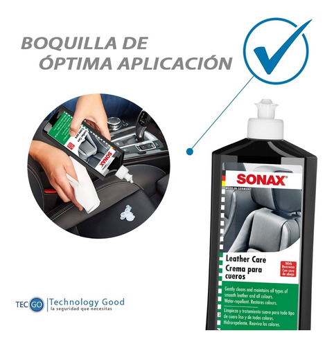 Imagen 3 de 3 de Nueva Crema Para Cueros Sonax 500ml/limpieza/tratamiento.