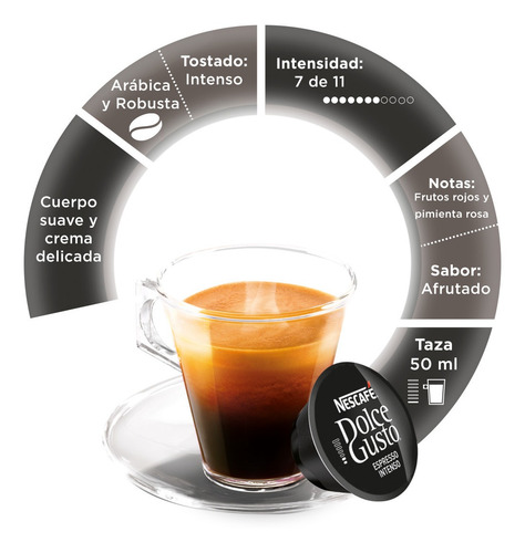 Imagen 2 de 4 de Café Nescafé® Dolce Gusto® Espresso Intenso X3 Cajas