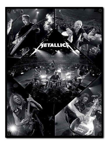 #1203 - Cuadro Decorativo Vintage - Metallica Poster Música