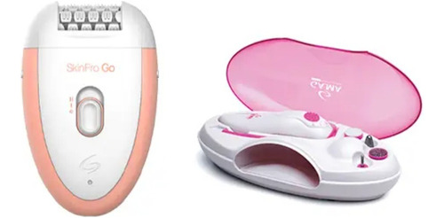 Combo Depiladora Gama Skinpro + Set De Manicure Manos Y Pies