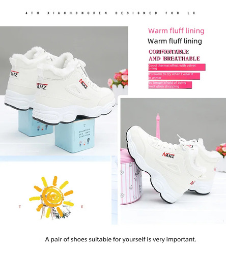 Zapatillas Cálidas De Invierno Para Mujer Con Forro Polar