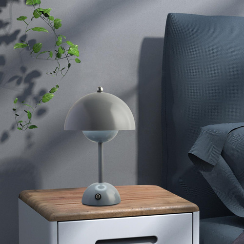 Modern Mushroom Bud Lámpara De Mesa Decoración Led Metal