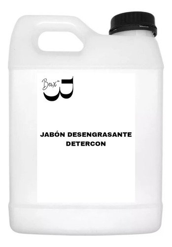 Detercon Jabón Desengrasante Ropa, Cocinas, Pisos 1 Litro