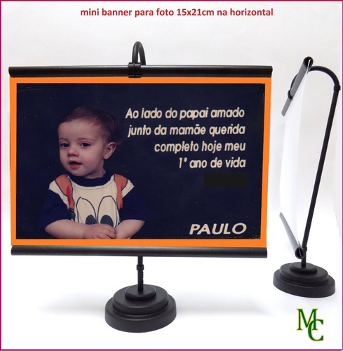 Imagem 2 de 4 de Mini Banner 15x21 Cm P/ Personalizar 100 Pçs