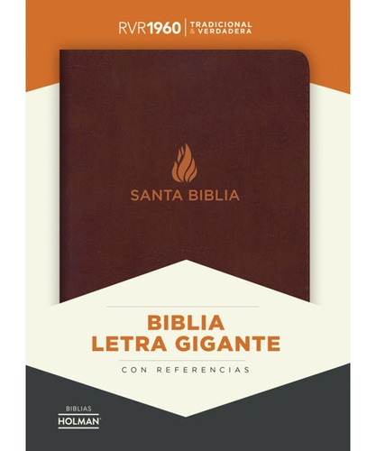 Biblia Lgigan Marron Piel Fabricada