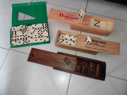 Domino Chequers ,dominoes Y Madera Usados (Usado)