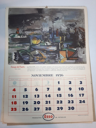 Imagen 10 de 10 de Antiguo Almanaque Esso 1956 El Paisaje Argentino Ro 1831