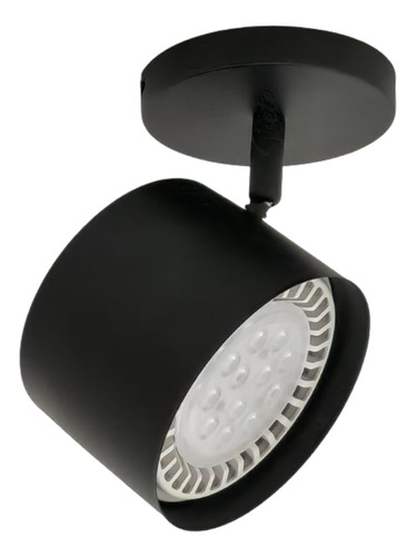 Aplique Spot Cilindro Móvil Ar111 Led 1 Luz D Pared / Techo 