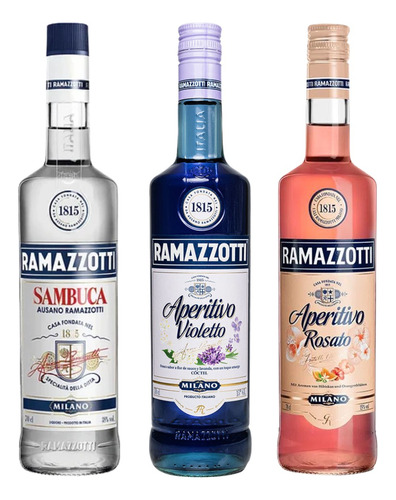 Pack 3 Licor Ramazzotti Colección 700ml