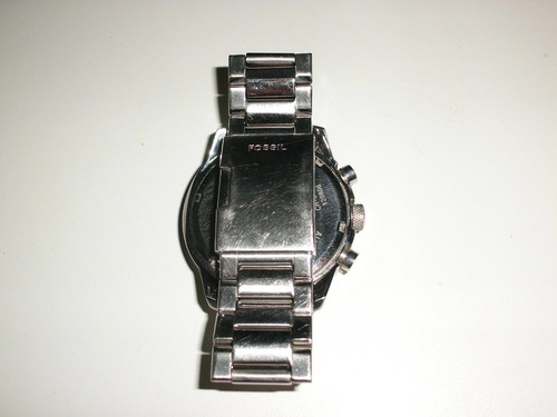 Relogio Pulso Masculino Original Fossil Aco Escovado Prata