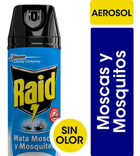 Raid Mata Moscas Y Mosquitos Sin Olor - 3 Unidades