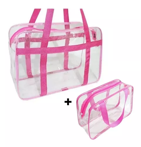 BOLSA TRANSPARENTE PARA PISCINA E PRAIA ABC17190 - CREME - Anaju Biquínis