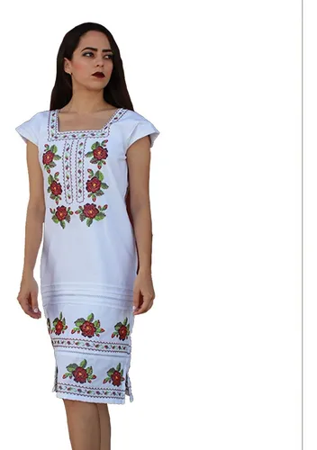 Vestido Bordado Yucateco. Punto De Cruz. Pechera 02. Mayakim Vestido Bordado Yucateco. Punto De Cruz. Pechera 02. Mayakim