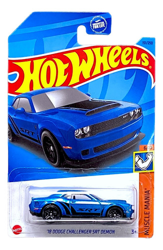 Hot Wheels Dodge Challenger Srt Demon 1:64