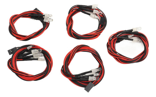 4 Led Rc Para Coche, 5 Unidades Universales De Alto Brillo,