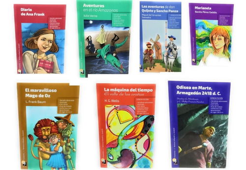 Pack 7 Libros Interactivos Para Niños, Mago De Oz, Don Quijo