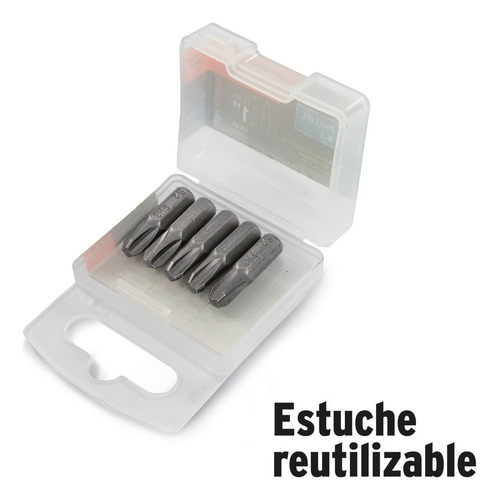 Kit Puntas Pozidriv Combinadas Largo 1 , 5 Unidades Expert