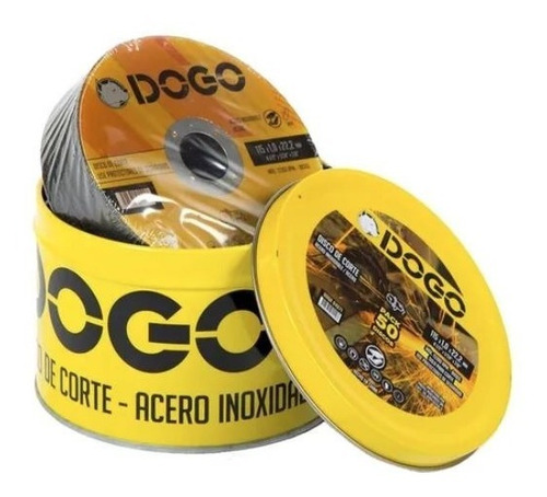 Imagen 3 de 9 de 50 Discos De Corte Amoladora 115 X 1,6 Acero Inoxidable Dogo