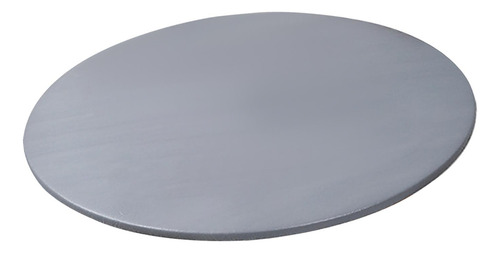 Mantel Redondo Lavable Para Mesa De 60 Pulgadas Gris-plata