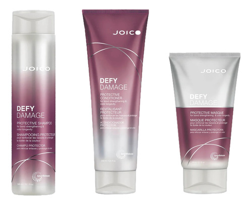 Joico Defy Damage Shampoo, Acondicionador Y Mascarilla