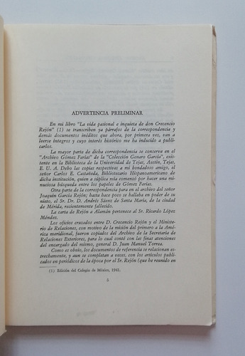 Correspondencia Inédita De Manuel Crescencio Rejon (Usado)
