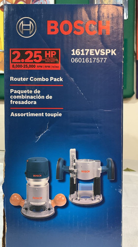 Fresadora Bosch Combo Pack Con Maleta Profesional 8k-25k Rpm