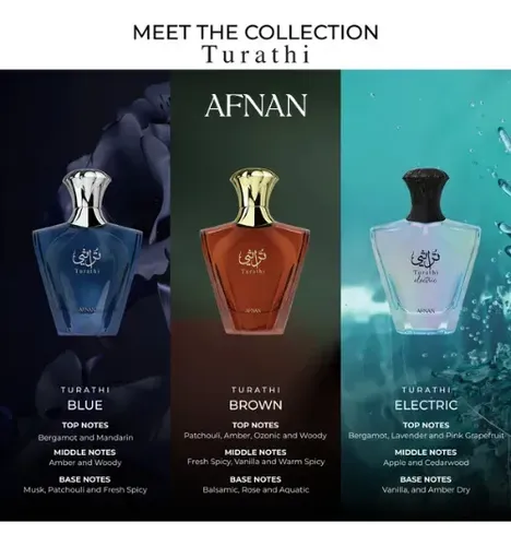 Perfume Árabe Afnan Turathi Electric (90ml) Unissex | MercadoLivre