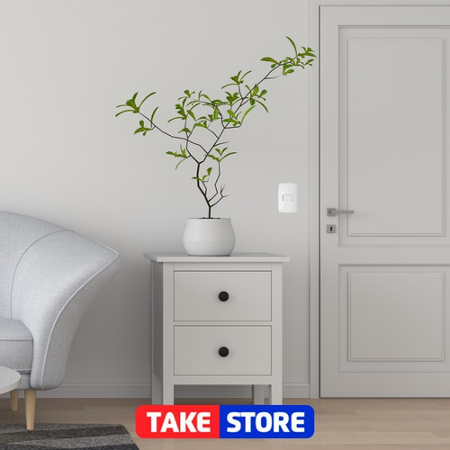 Interruptor Simples 10a 4x2 Home Branco Horizontal Blux
