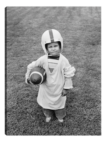 Cuadro Decorativo - Futbolista Joven Vintage