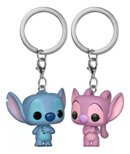 Pack de 2 llaveros Funko Lilo Stitch, Stitch And Angel Disney Color Lilo Stitch and Angel