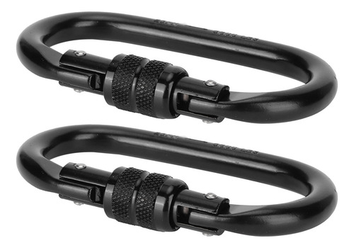 Accesorio Para Hamaca, 2 Mosquetones De Acero Aleado En Form