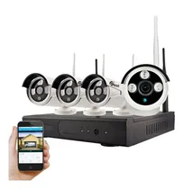 Comprar Kit Seguridad Nvr 8 Ch 4 Camaras 2mp Wifi Vigilancia Purare 
