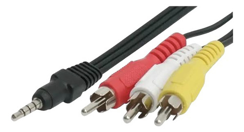 Cable De Audio-video 3 Plugs Rca A 3 Plugs Rca 1.8mt 206-276