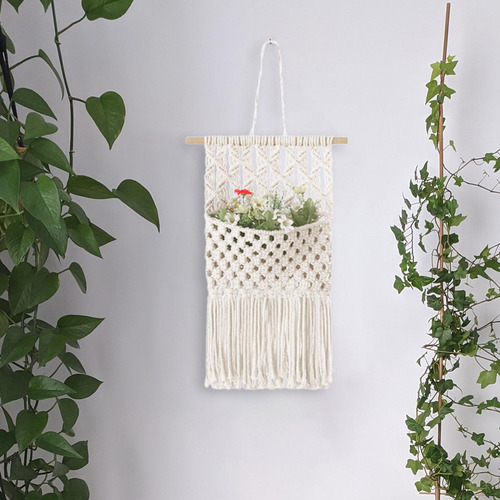 Macramé Para Colgar En La Pared, Colgador De 67cmx33cm