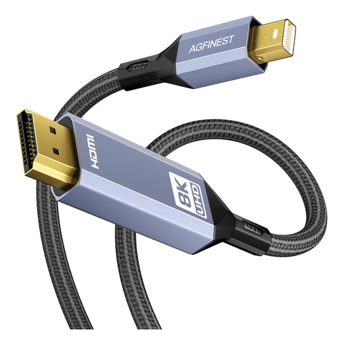 Cable Agfinest, Unidireccional, De Mini Dp A Hdmi, 2 Metros