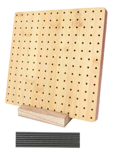 . Tablero De Bloqueo De Ganchillo Con Alfileres 25cmx25cm